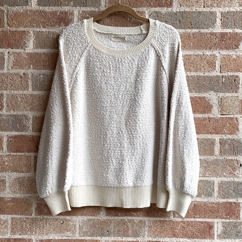 Dreamers Cream Colored Popcorn Sweater